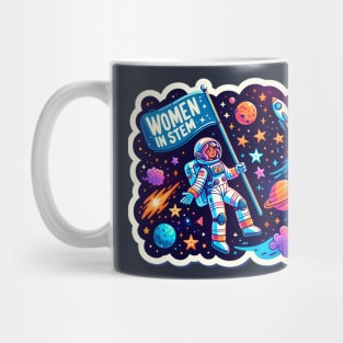 Out of this World: Women in STEM Space Adventurer Astronaut Girl Mug